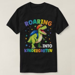 Kindertuin Dinosaur T Rex naar school T-shirt