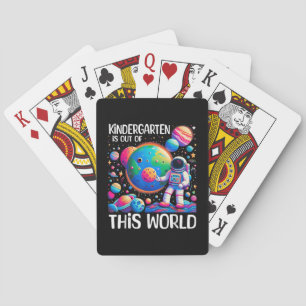 Kindertuin is uit deze wereld terug naar school pokerkaarten