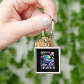 Kindertuin is uit deze wereld terug naar school sleutelhanger (Hand)