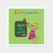Kindertuin Papier Napkins Servet (Voorkant)