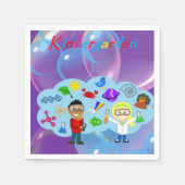 Kindertuin Papier Napkins Servet (Voorkant)
