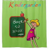 Kindertuin Shower Curtain Douchegordijn (Voorkant)