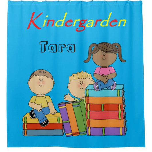 Kindertuin Shower Curtain Douchegordijn (Voorkant)