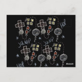 Kindertuin - Virtuele Afstuderen Kloket voor kleut Briefkaart (Achterkant)