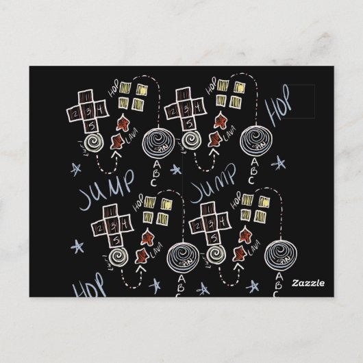 Kindertuin - Virtuele Afstuderen Kloket voor kleut Briefkaart (Achterkant)