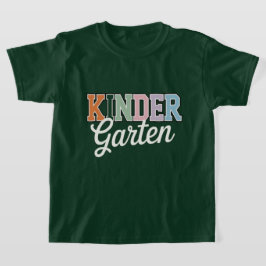 KinderTuinen – Kleurrijk Terug Naar School Ontwerp T-shirt