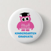 Kindertuinknoppen met afstuderen met een schattige ronde button 5,7 cm (Voorkant)