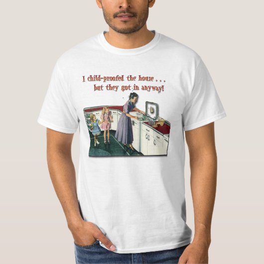 Kinderveilig huis t-shirt (Voorkant)