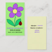 Kinderveiligheidskaart Contactkaartje (Voorkant / Achterkant)