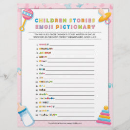 Kinderverhaal over Emoji Pictionary [Baby Basics P Briefhoofd