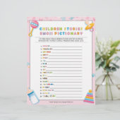 Kinderverhaal over Emoji Pictionary [Baby Basics P Briefhoofd (Staand voorkant)