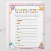 Kinderverhaal over Emoji Pictionary [Baby Basics P Briefhoofd (Voorkant / Achterkant)