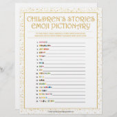 Kinderverhalen Pictionary [Gouden Vonken] Briefhoofd (Voorkant / Achterkant)