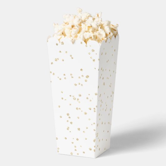 Kinderverjaardag Gouden Glitter Popcorn Bedankdoosjes (Popped)
