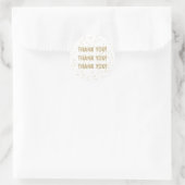 Kinderverjaardag Gouden Glitters Ronde Sticker (Tas)