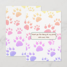 Kinderverjaardag in Jungle stijl Bedankkaart