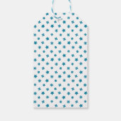 Kinderverjaardag met blauwe kitten cadeaulabel (Achterkant)