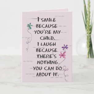 Kinderverjaardag met glitterbloemen Kaart