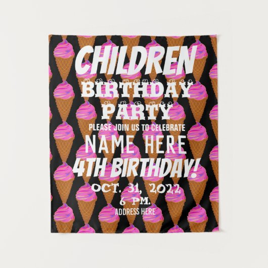 KINDERVERJAARDAG WANDKLEED (Voorkant)