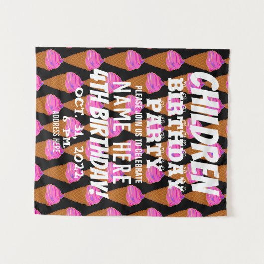 KINDERVERJAARDAG  WANDKLEED (Voorkant (horizontaal))