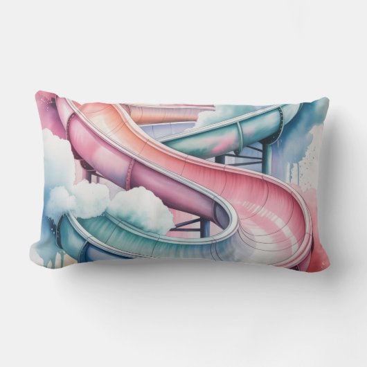 Kinderverjaardag Waterslide Feestcadeau Kussen (Voorkant)