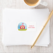 Kinderverjaardags Carnaval Watercolor Feestlabels Etiket (Insitu)