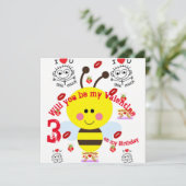 kinderverjaardags uitnodigingskaartjes kaart (Staand voorkant)