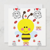 kinderverjaardags uitnodigingskaartjes kaart (Achterkant)