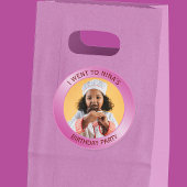 Kinderverjaardagsfeest Gast Pink Ronde Sticker