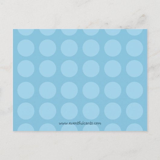 Kinderverjaardagsfeest Uitnodiging Briefkaart (Achterkant)