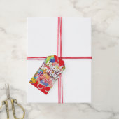 Kinderverjaardagsfeestje cadeaulabel (Met Touw)
