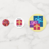 Kinderverjaardagsfeestje Confetti (Achterkanten)