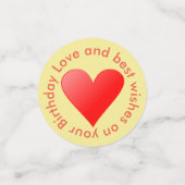 Kinderverjaardagsfeestje Confetti (Kleine voorkant)