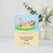 Kinderverjaardagsfeestje foto Dank u Briefkaart (Staand voorkant)