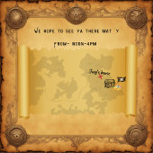 Kinderverjaardagsfeestje Piraten Uitnodiging