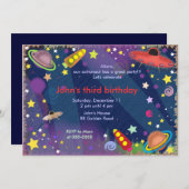 Kinderverjaardagsuitnodiging 047: Buitenruimte II Kaart (Voorkant / Achterkant)