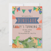 kinderverjaardagsuitnodiging, kinderen kaart (Voorkant)