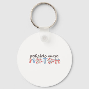 Kinderverpleegkundige 4 juli Peds Nurse Pediatric Sleutelhanger