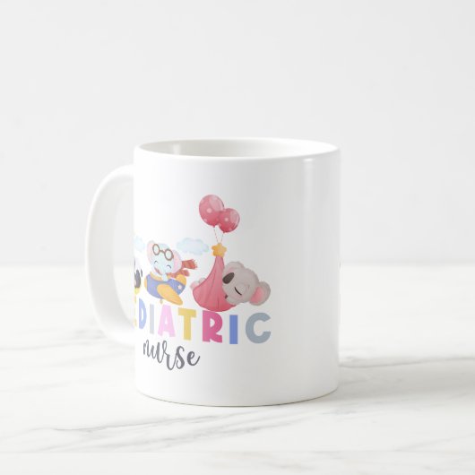 Kinderverpleegkundige Dierensafari Zoo Peds Verple Koffiemok (Voorkant links)