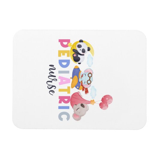 Kinderverpleegkundige Dierensafari Zoo Peds Verple Magneet (Horizontaal)