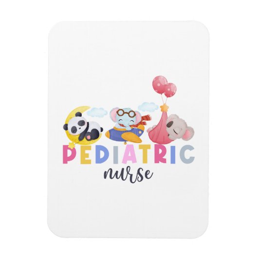 Kinderverpleegkundige Dierensafari Zoo Peds Verple Magneet (Verticaal)