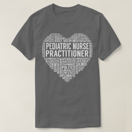 Kinderverpleegkundige Hart T-shirt (Design voorkant)