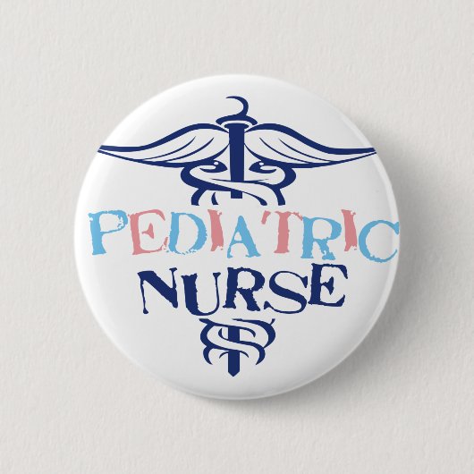 Kinderverpleegkundige Ronde Button 5,7 Cm (Voorkant)