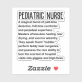 Kinderverpleegkundige Sticker (Vel)