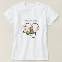 Kinderverpleegkundige teddybeer bloemenstethoscoop