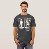 Kinderverpleegkundige Unicorn Dabbing Funny Dabbin T-shirt (Voorkant volledig)