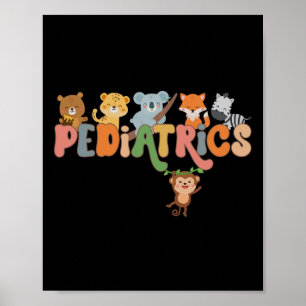 Kinderverpleegkundigen Dieren Peds Nurse Crew Scho Poster