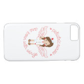 Kinderverpleegkundigen worden geboren met vleugels Case-Mate iPhone case (Achterkant (Horizontaal))