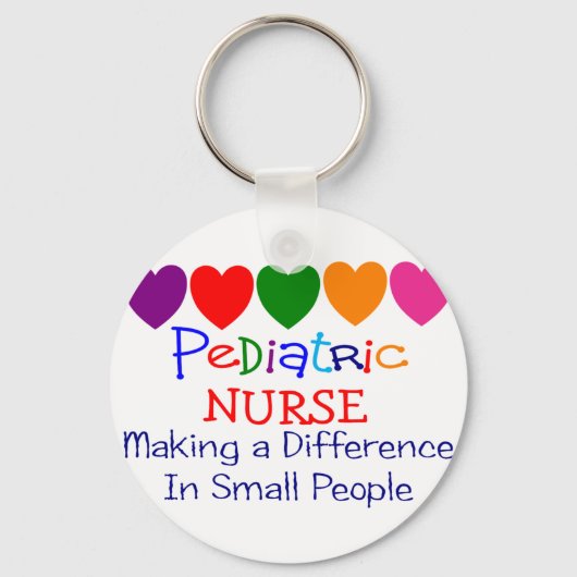 Kinderverpleegster Cadeaus Sleutelhanger (Voorkant)