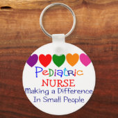 Kinderverpleegster Cadeaus Sleutelhanger (Voorkant)